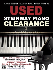 Used Steinway Clearance